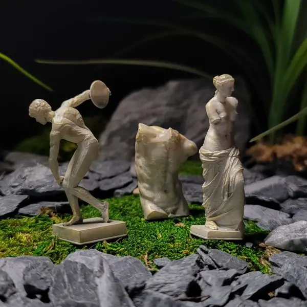 Mini Greek Statues Terrarium Decor Set (3x) | Bantam.Earth