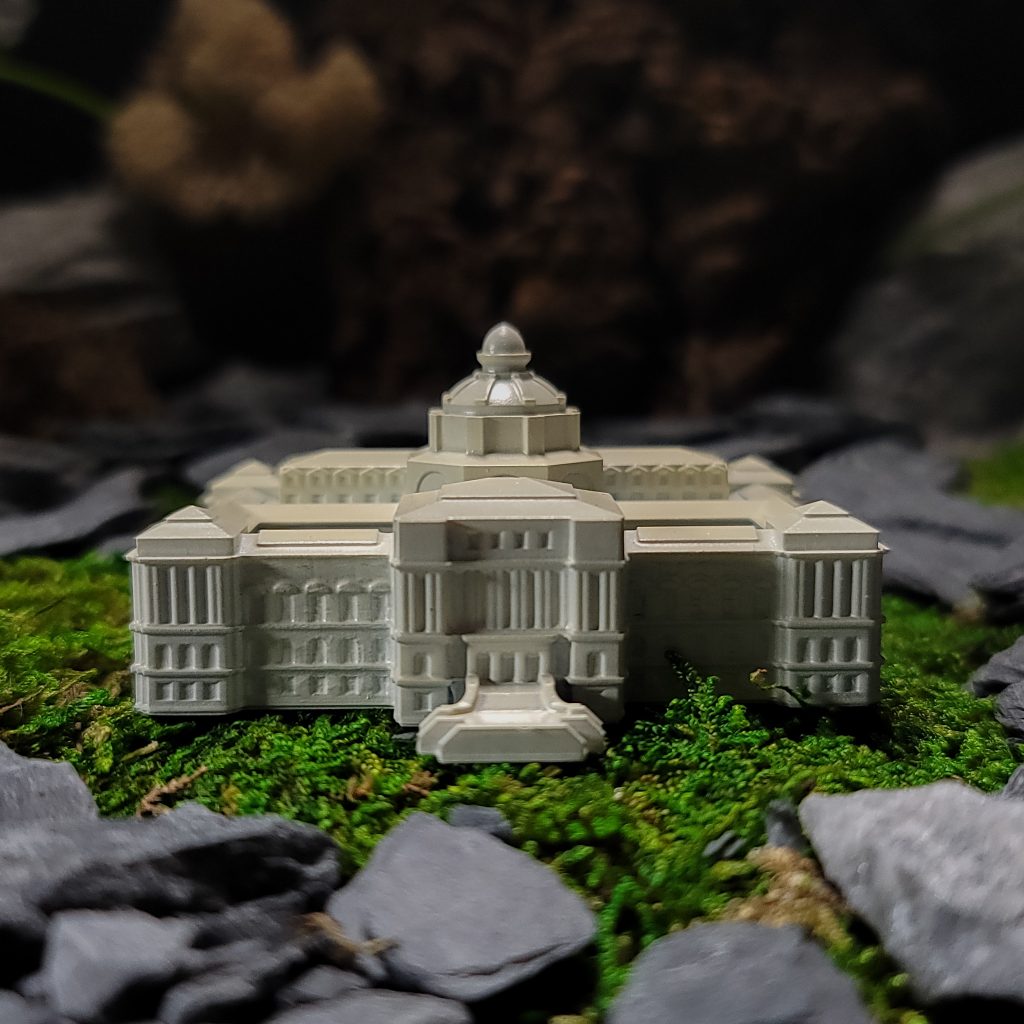 Mini Library Of Congress 3d Model Terrarium Decor | Bantam.Earth