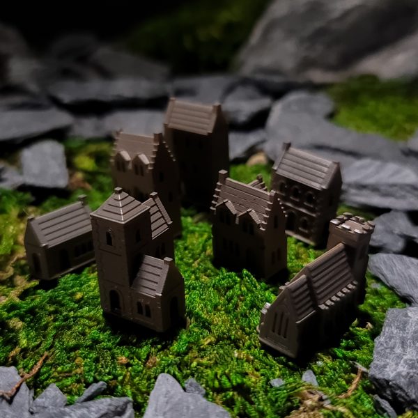 Miniature Medieval Village Terrarium Decor Set | Bantam.Earth