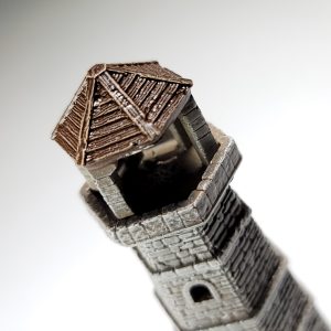 Miniature Stone Lighthouse Terrarium Decor