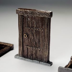 Medieval Wood Fairy Door Set - Terrarium Decor | Bantam.Earth