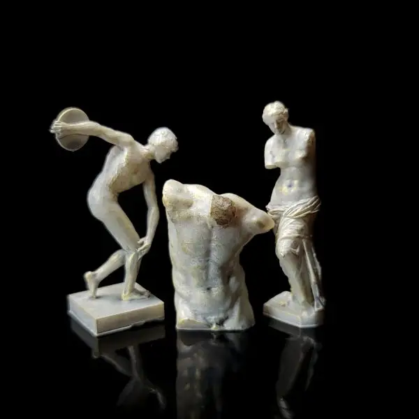 Mini Greek Statues Terrarium Decor Set (3x) | Bantam.Earth