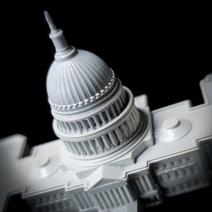 Mini US Capital Building Replica Terrarium Decor | Bantam.Earth