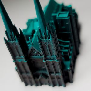 Miniature Gothic Cathedral (Clermont-Ferrand Cathedral) Decor