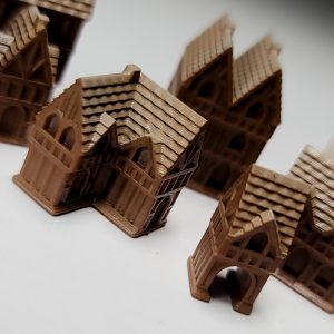 Miniature Wooden Houses Terrarium Decor Set | Bantam.Earth