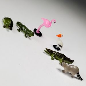Miniature Swamp Animal Figurines Terrarium Decor