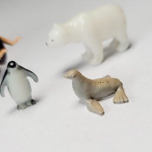Miniature Arctic Animal Figurines Terrarium Decor