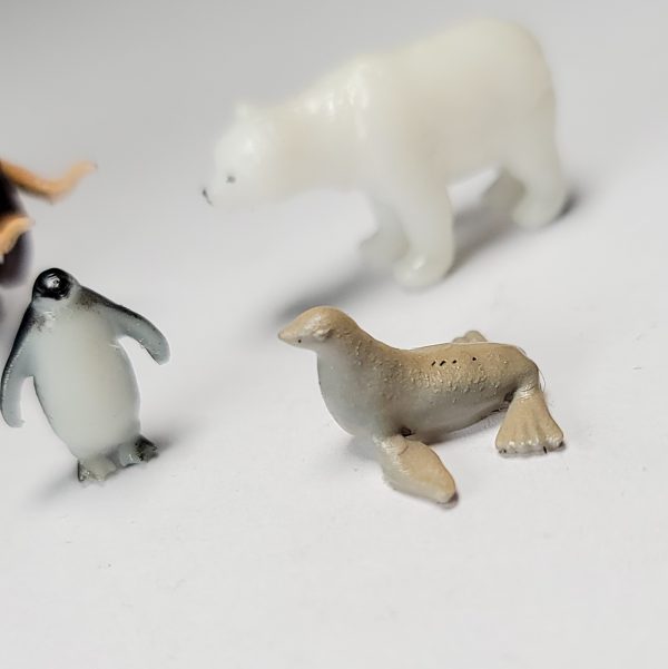 Miniature Arctic Animal Figurines Terrarium Decor
