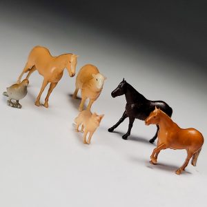 Miniature Ranch Animal Figurines Terrarium Decor