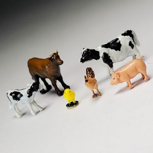 Miniature Farm Animal Figurines Terrarium Decor