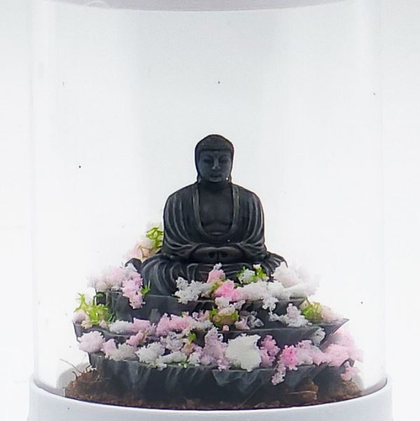 Ready-Made Miniature Buddha Terrarium By Bantam.Earth