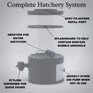 Complete hatchery system of a Bantamarium V2 CULT
