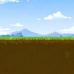 Pixelated Dayscape Backdrop | Printable Tank Backgrounds