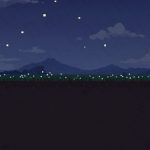 Pixelated Nightscape Backdrop | Printable Tank Backgrounds