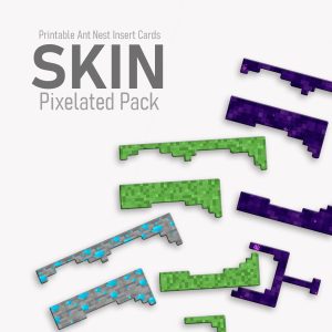 Bantam SKIN | Printable Ant Nest Insert Cards | Pixelated Pack