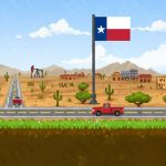 Pixelated Texas Backdrop | Printable Tank Backgrounds