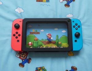 Bantamarium R2 FLIP modeled to look like a Nintendo Switch themed terrarium