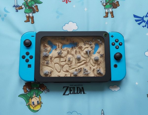 Bantamarium R2 FLIP modeled to look like a Nintendo Switch themed terrarium