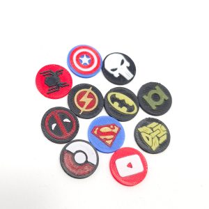 Bantam Superhero TAGS | Swappable Logo Set